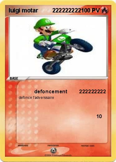 Pokemon luigi motar         222222222