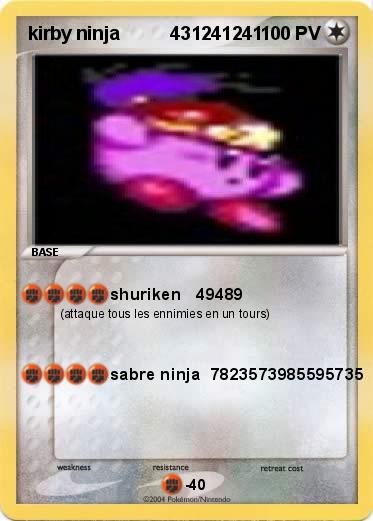 Pokemon kirby ninja          431241241        