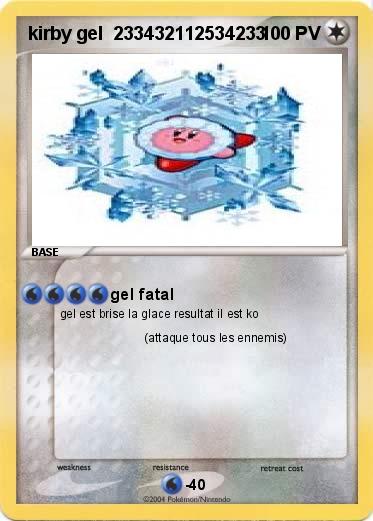 Pokemon kirby gel  233432112534233     