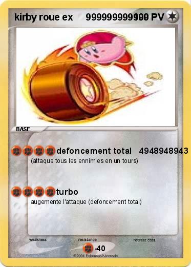 Pokemon kirby roue ex     999999999999        
