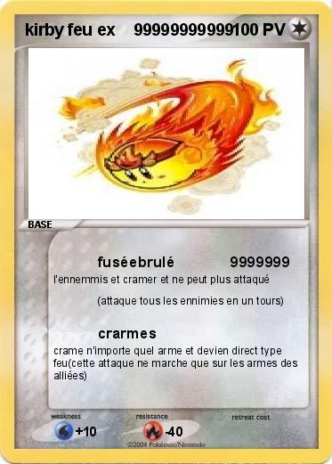 Pokemon kirby feu ex    99999999999        