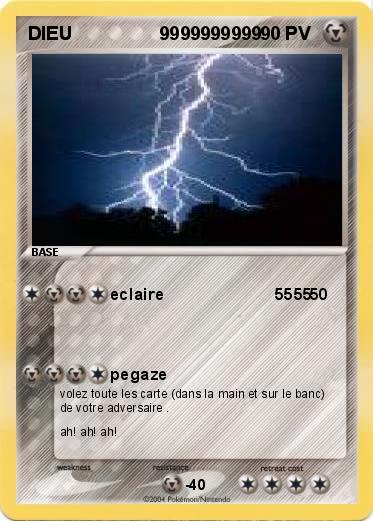 Pokemon DIEU                 9999999999