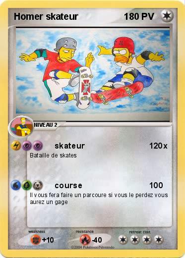 Pokemon Homer skateur                  1 