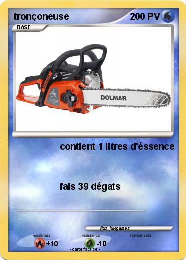 Pokemon tronçoneuse