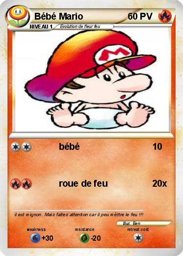 Pokemon Bébé Mario