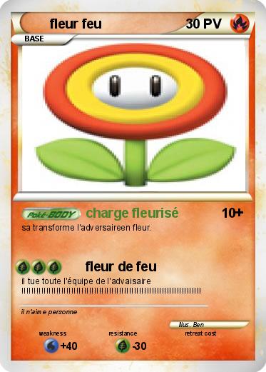 Pokemon fleur feu