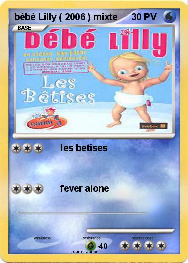 Pokemon bébé Lilly ( 2006 ) mixte