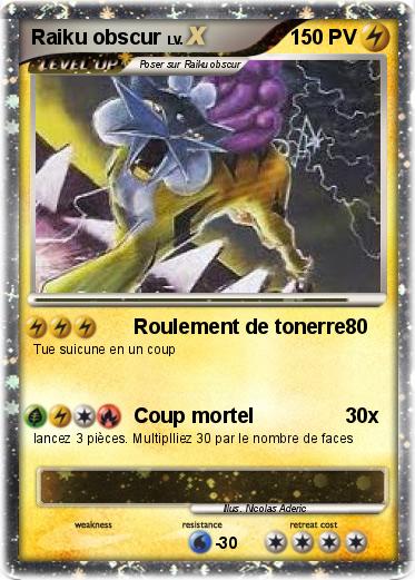 Pokemon Raiku obscur