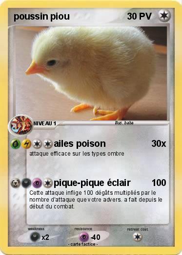 Pokemon poussin piou