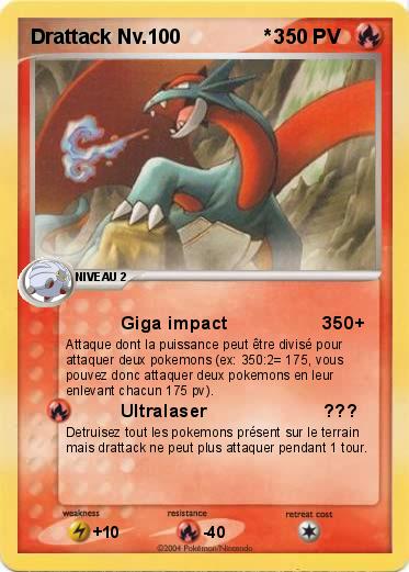Pokemon Drattack Nv.100               *3