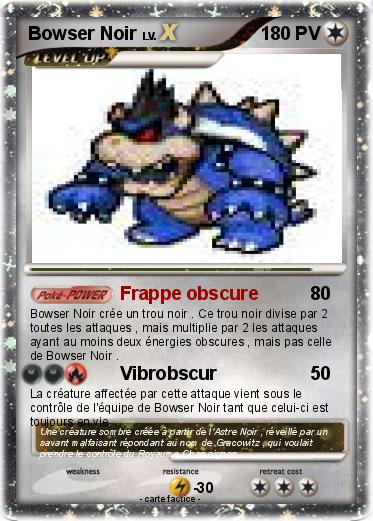 Pokemon Bowser Noir