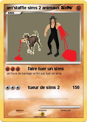 Pokemon am'staffie sims 2 animaux & cie