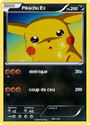 Pokemon Pikachu Ex