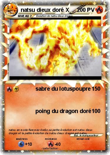 Pokemon natsu dieux doré X