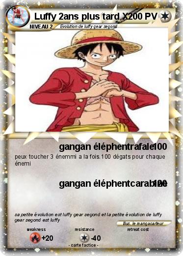 Pokemon Luffy 2ans plus tard X