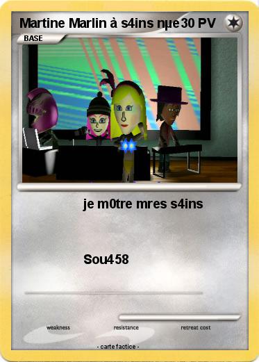 Pokemon Martine Marlin à s4ins nµe