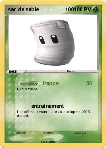 Pokemon sac de sable                  100