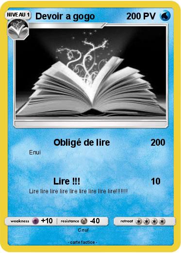 Pokemon Devoir a gogo