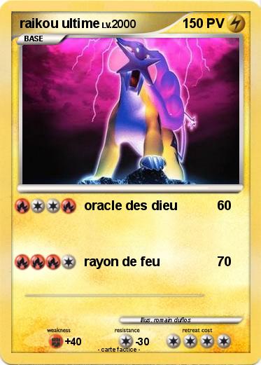 Pokemon raikou ultime