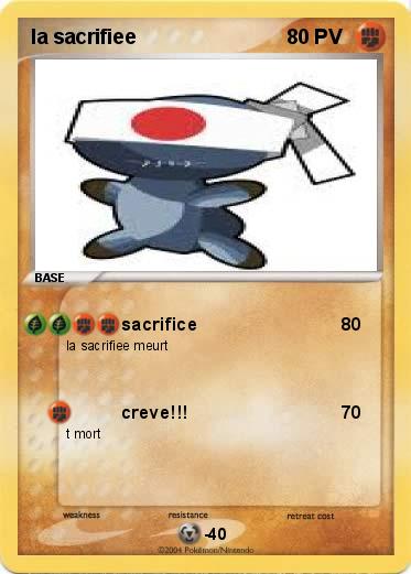 Pokemon la sacrifiee