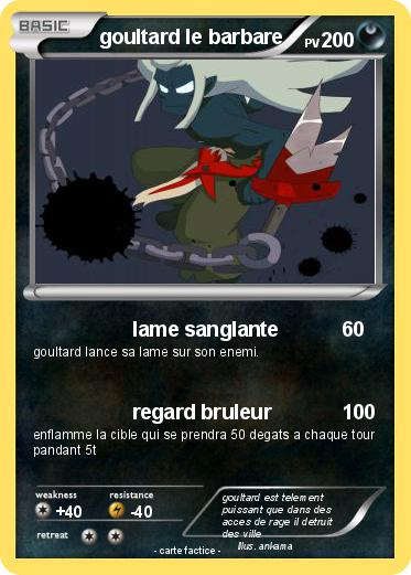 Pokemon goultard le barbare