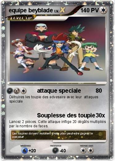 Pokemon equipe beyblade
