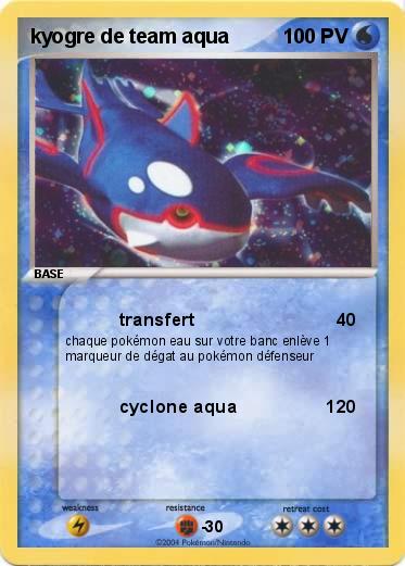 Pokemon kyogre de team aqua