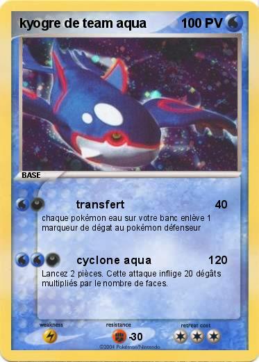 Pokemon kyogre de team aqua