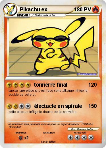 Pokemon Pikachu ex
