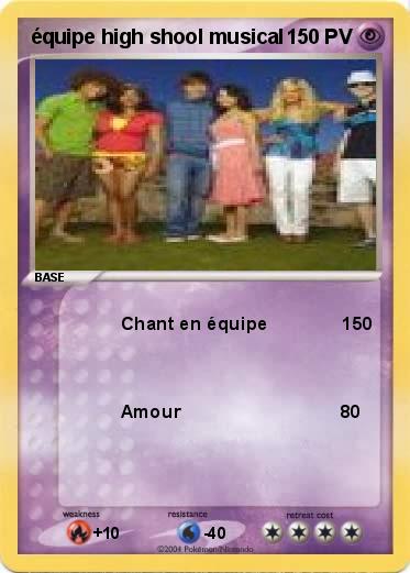 Pokemon équipe high shool musical