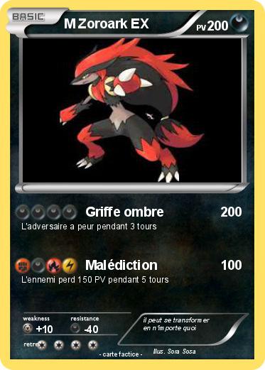 Pokemon M Zoroark EX