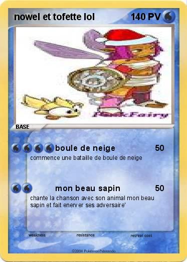 Pokemon nowel et tofette lol 