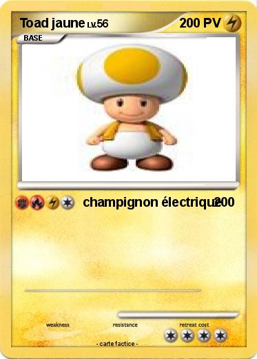Pokemon Toad jaune