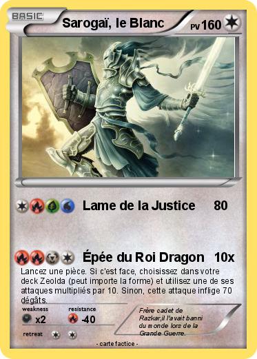 Pokemon Sarogaï, le Blanc