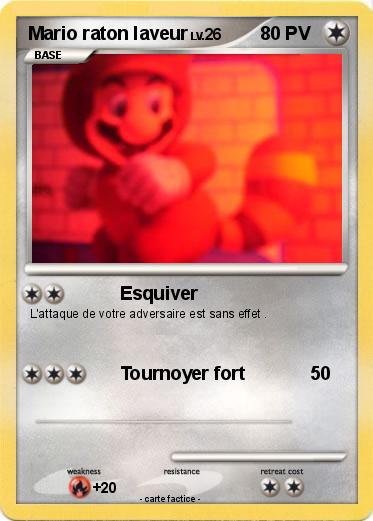 Pokemon Mario raton laveur