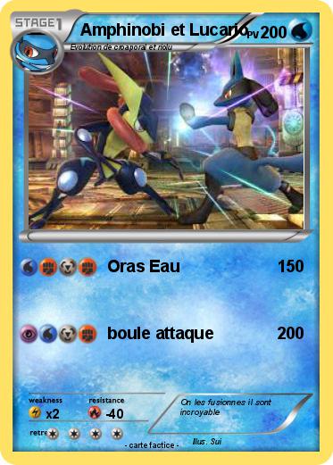 Pokemon Amphinobi et Lucario