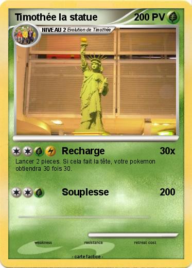 Pokemon Timothée la statue