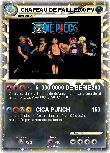 Pokemon CHAPEAU DE PAILLE