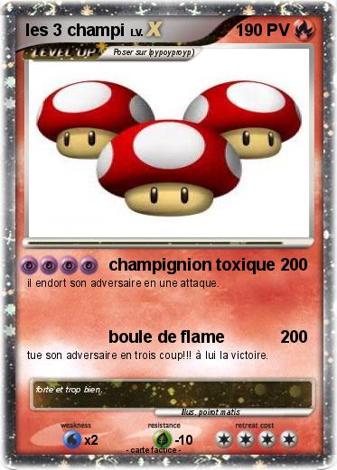 Pokemon les 3 champi