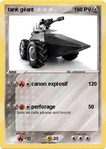 Pokemon tank géant