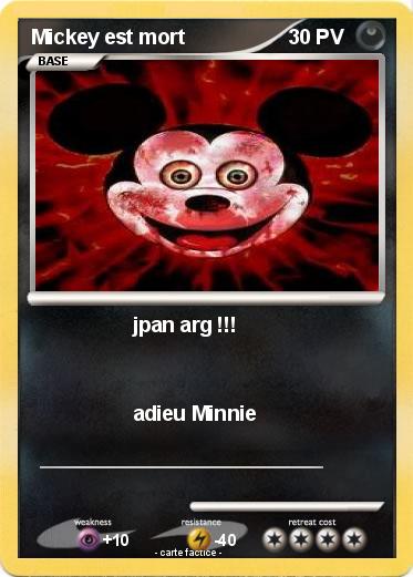 Pokemon Mickey est mort