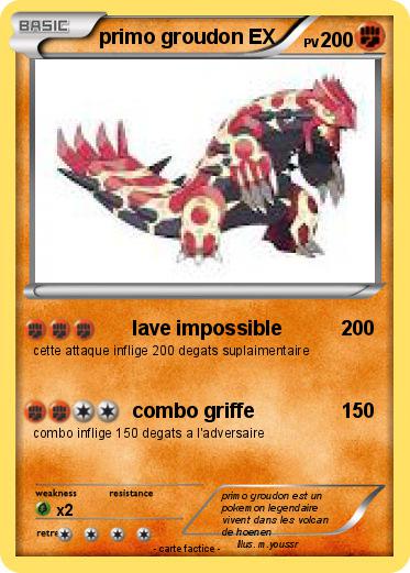 Pokemon primo groudon EX