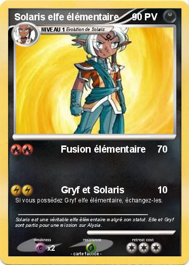 Pokemon Solaris elfe élémentaire