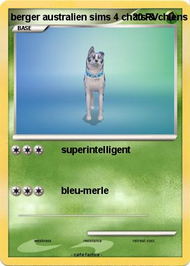 Pokemon berger australien sims 4 chats & chiens