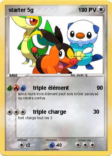 Pokemon starter 5g
