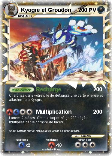 Pokemon Kyogre et Groudon