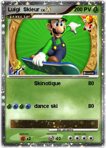 Pokemon Luigi  Skieur