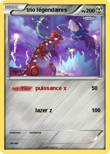 Pokemon trio légendaires