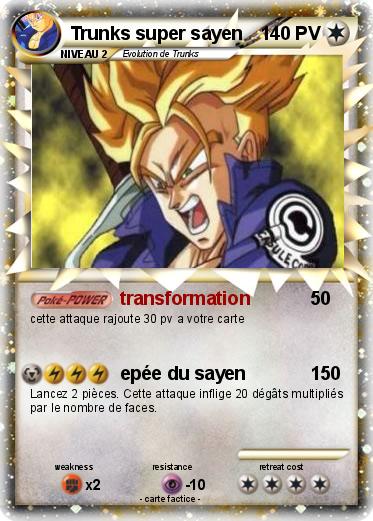 Pokemon Trunks super sayen