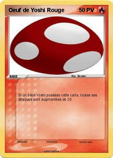 Pokemon Oeuf de Yoshi Rouge